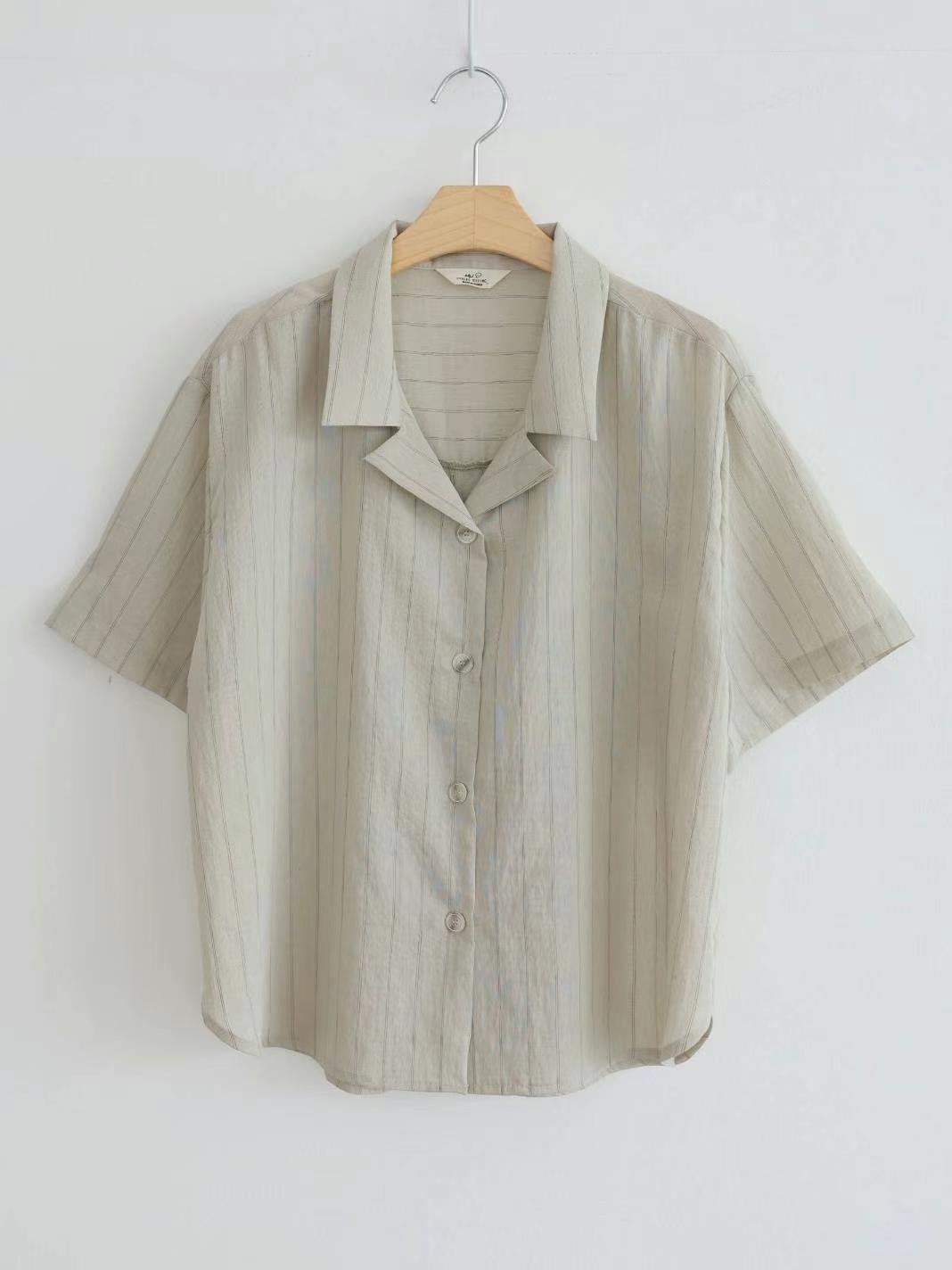 MU 뮤-T韓國直郵女裝新款推薦人氣職業時尚熱賣襯衫蕾絲衫MU 뮤-T襯衫/蕾絲衫圖色1