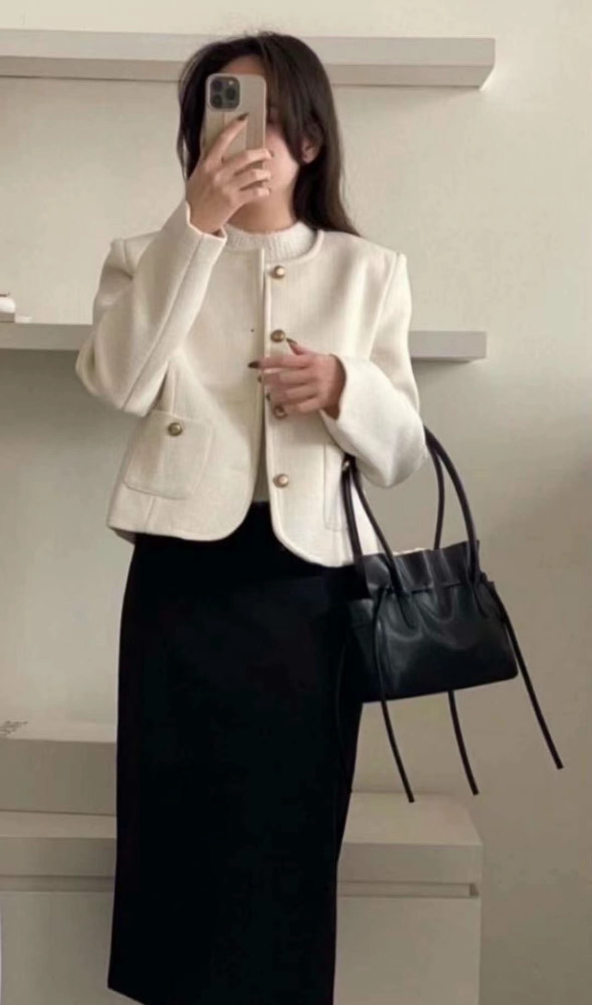 LUCKY STORE直郵韓國代購女裝新品休閑時尚24秋冬推薦夾克ANGE夾克