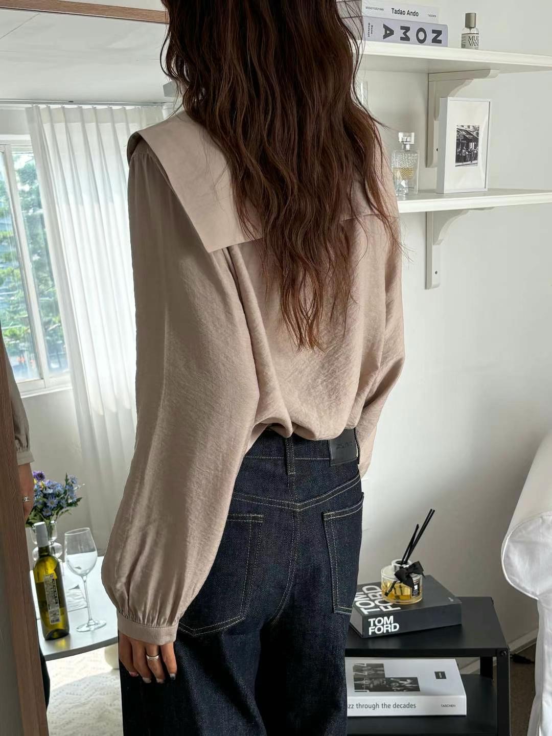 YANGPA韓國直郵東大門實拍女裝新款休閑時尚人氣襯衫蕾絲衫YANGPA襯衫/蕾絲衫