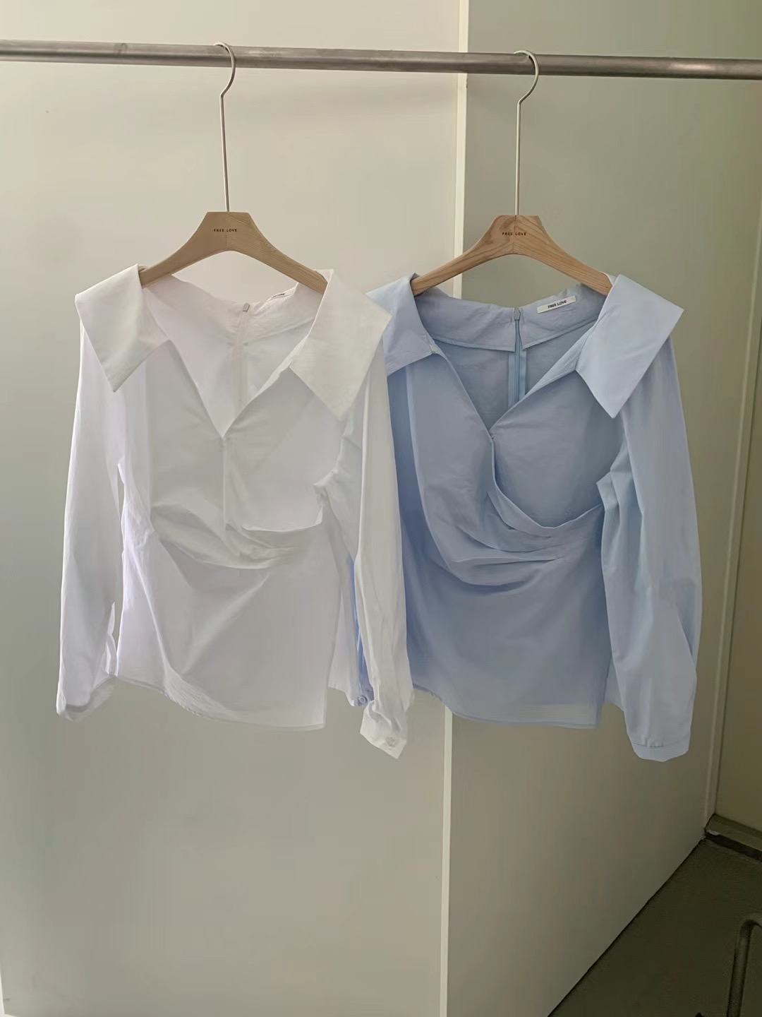 FREELOVE直郵韓國代購女裝新款推薦真品職業人氣襯衫蕾絲衫FREELOVE襯衫/蕾絲衫