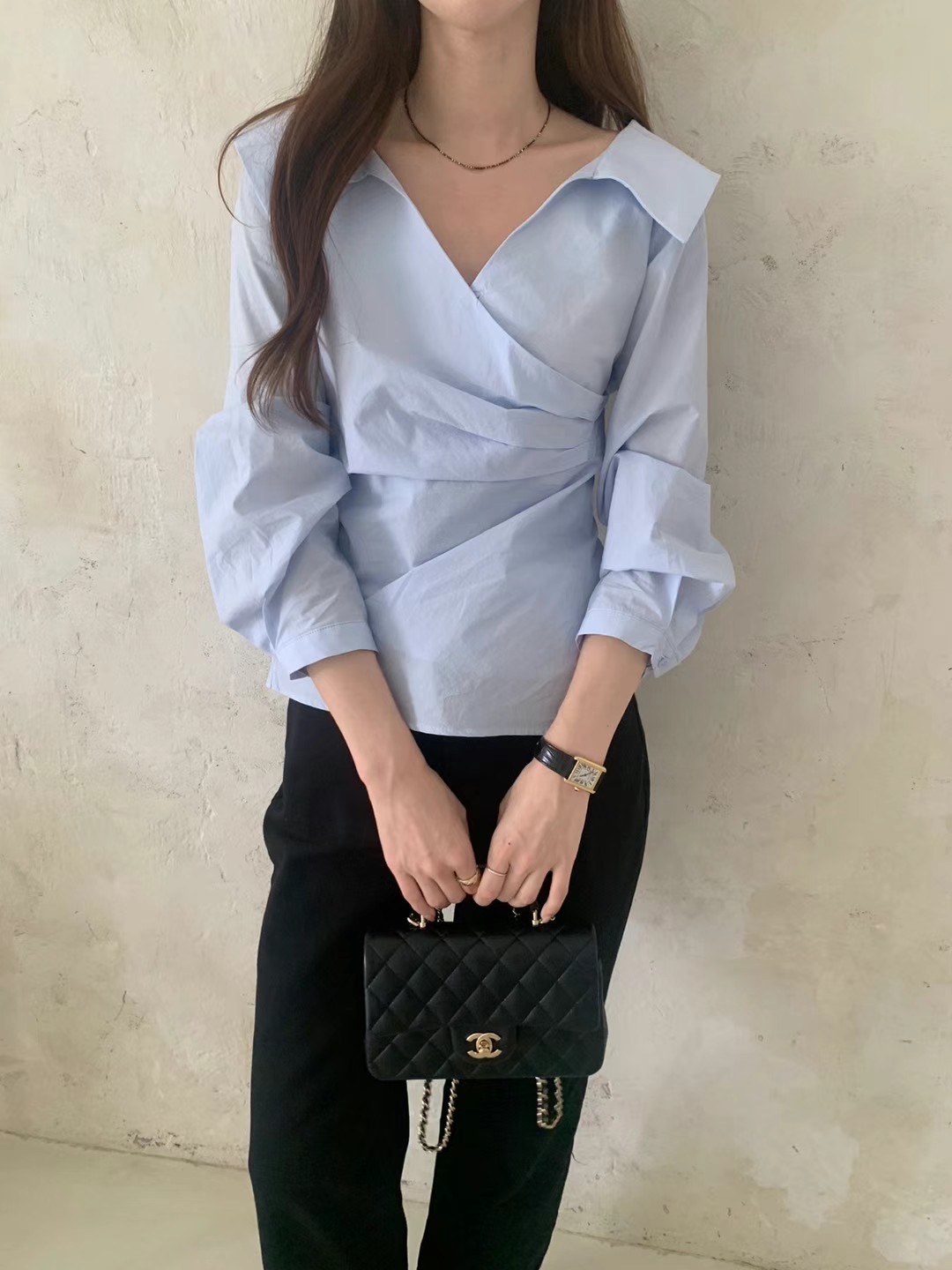 FREELOVE直郵韓國代購女裝新款推薦真品職業人氣襯衫蕾絲衫FREELOVE襯衫/蕾絲衫圖色2