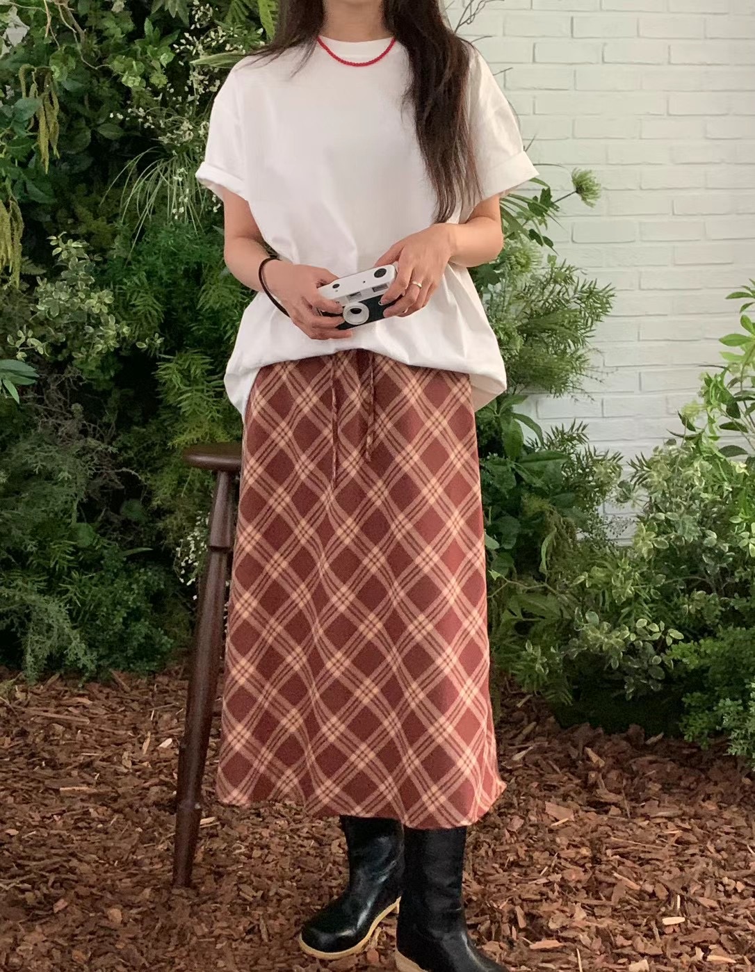 MOIBIEN韓國直郵東大門實拍女裝新款24秋冬真品時尚休閑長裙OBLANC長裙圖色2