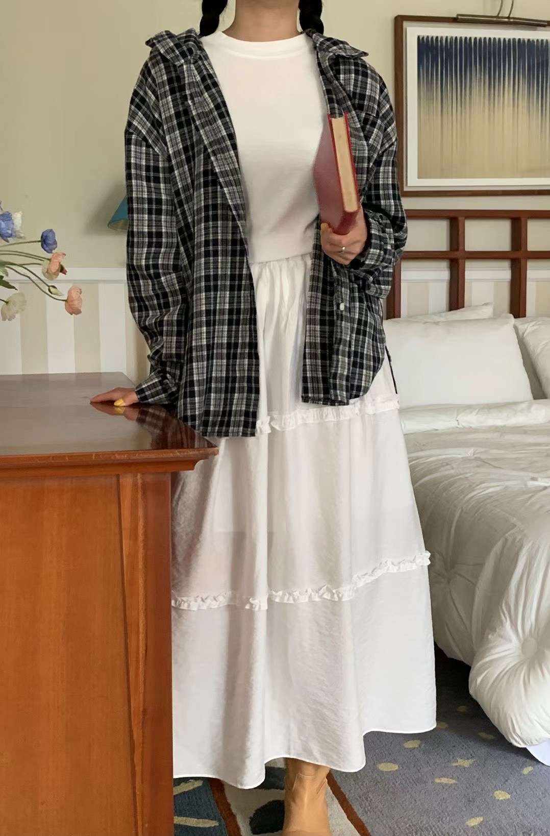 MOIBIEN直郵韓國代購女裝新品24秋冬職業時尚休閑推薦長裙OBLANC長裙