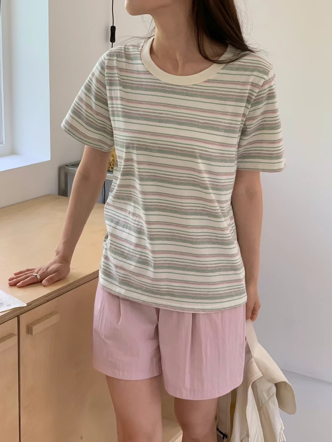 MOIBIEN韓國直郵女裝新品時尚職業人氣推薦真品24秋冬T恤OBLANCT恤