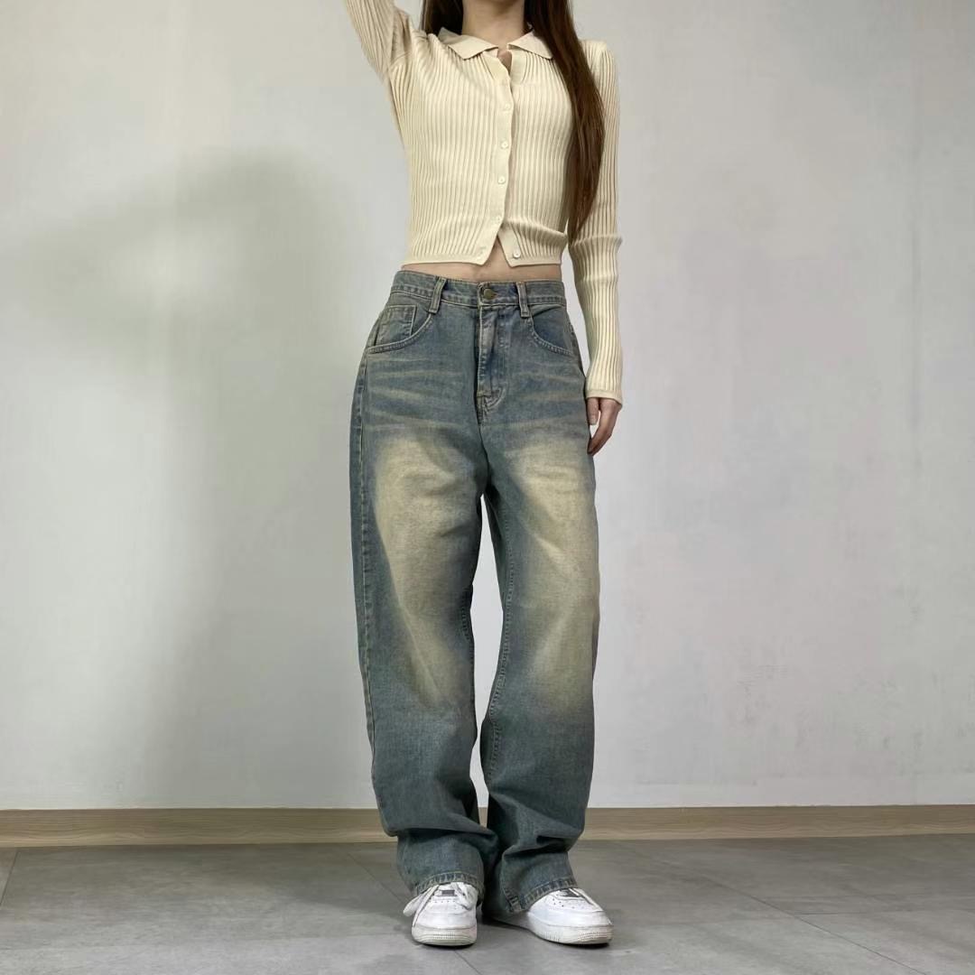COCAREALDENI直郵韓國代購女裝新品時尚推薦24秋冬牛仔褲COCAREALDENI牛仔褲