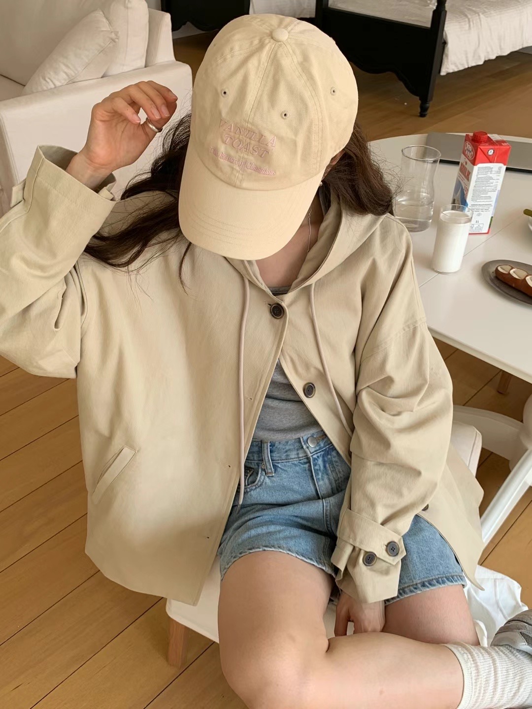 MOIBIEN韓國直郵女裝新款時尚真品熱賣推薦24秋冬休閑夾克OBLANC夾克圖色2