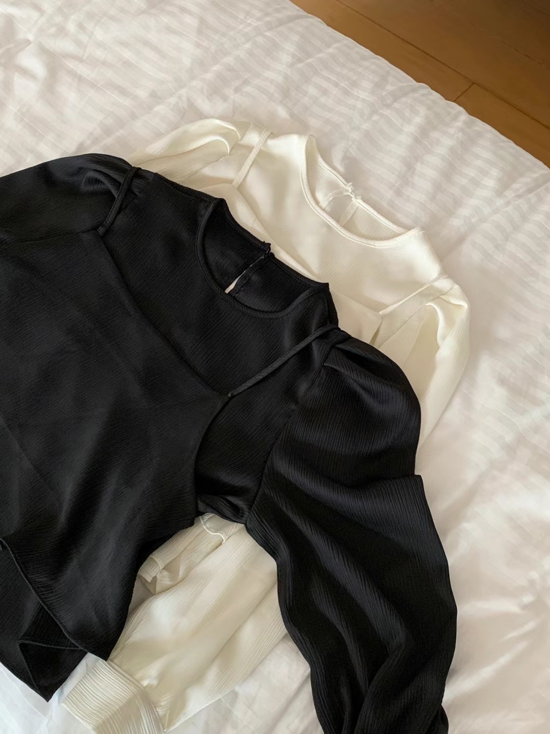 MOIBIEN直郵韓國代購女裝新款人氣真品24秋冬時尚襯衫蕾絲衫OBLANC襯衫/蕾絲衫