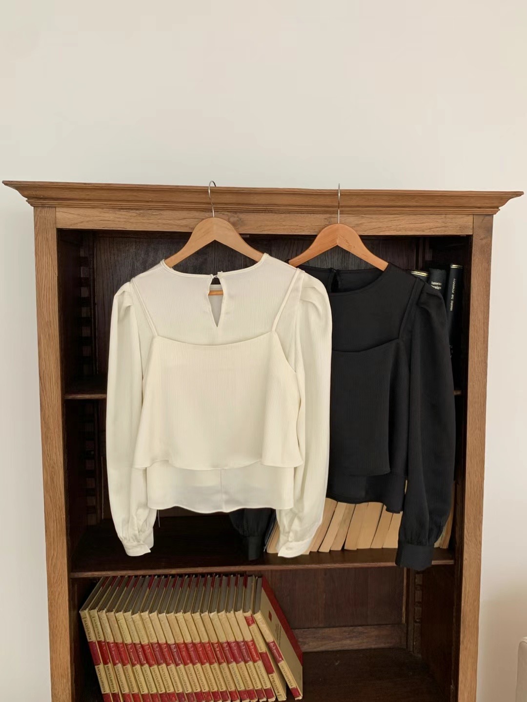 MOIBIEN直郵韓國代購女裝新款人氣真品24秋冬時尚襯衫蕾絲衫OBLANC襯衫/蕾絲衫