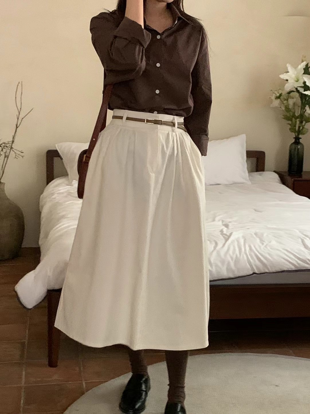 MOIBIEN直郵韓國代購女裝新款真品時尚推薦休閑職業熱賣長裙OBLANC長裙