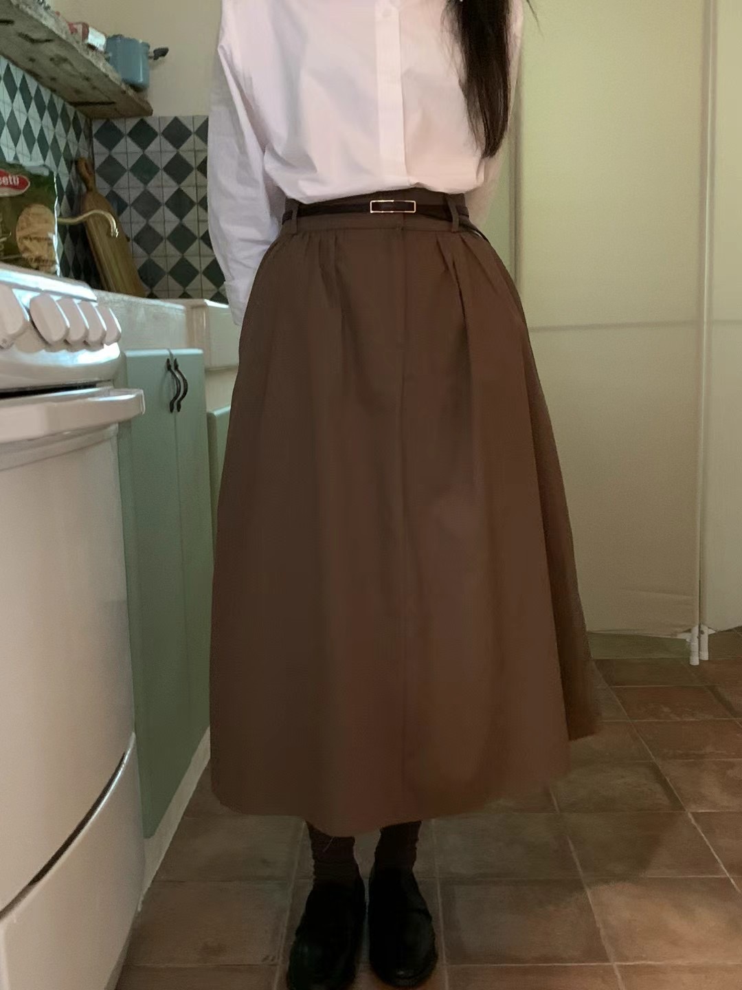 MOIBIEN直郵韓國代購女裝新款真品時尚推薦休閑職業熱賣長裙OBLANC長裙圖色2