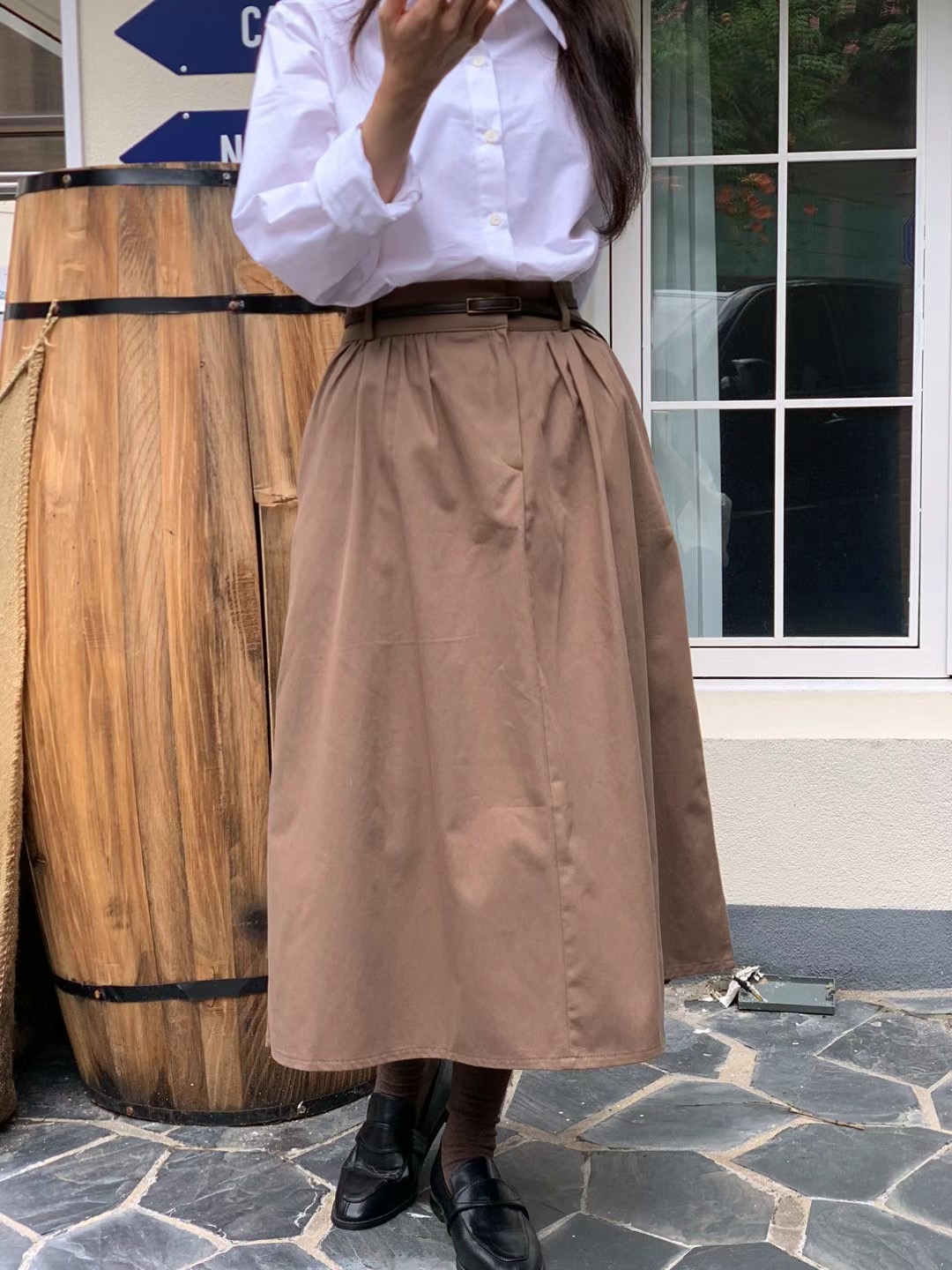 MOIBIEN直郵韓國代購女裝新款真品時尚推薦休閑職業熱賣長裙OBLANC長裙圖色3