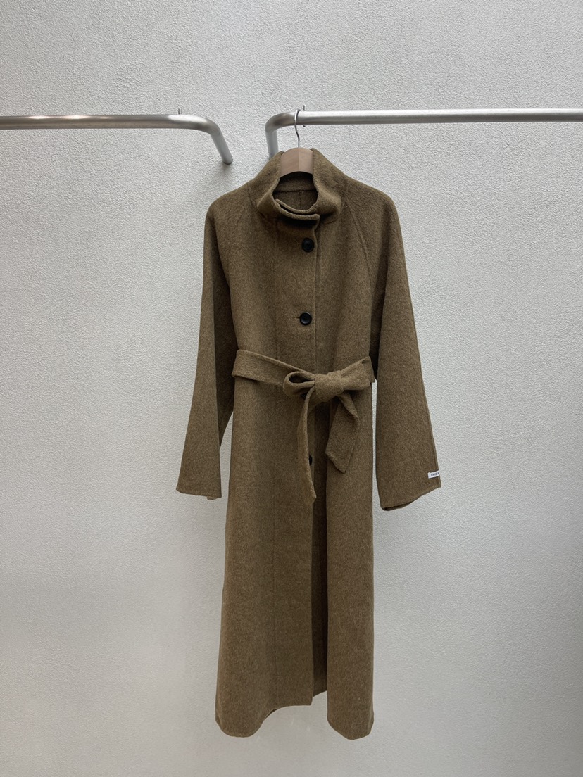 humming bird韓國直郵東大門代購女裝新品真品中長款大衣含腰帶HUMMING BIRD中長款大衣圖色2