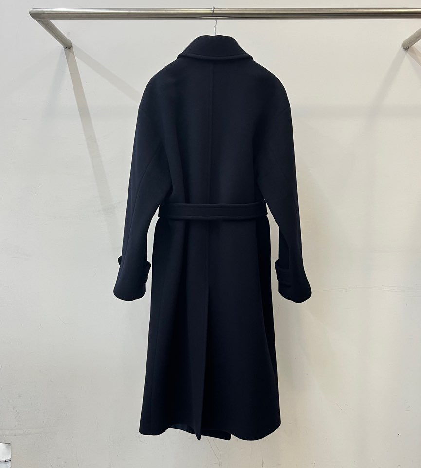 AUTOMNE/HE_HR直郵韓國代購女裝新款熱賣中長款大衣含腰帶雙層AMY GRACE中長款大衣