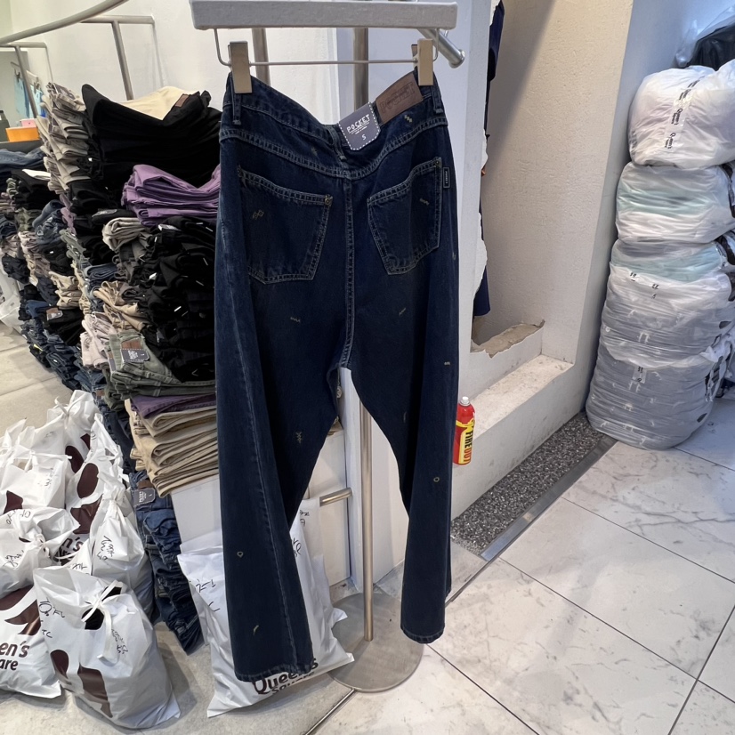 POCKET-Q韓國直郵東大門代購女裝新品24秋冬熱賣人氣牛仔褲POCKET-Q牛仔褲