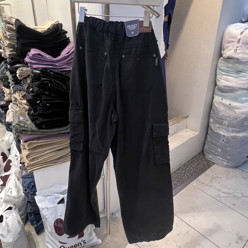 POCKET-Q直郵韓國代購女裝新品24秋冬休閑真品熱賣休閑褲POCKET-Q休閑褲