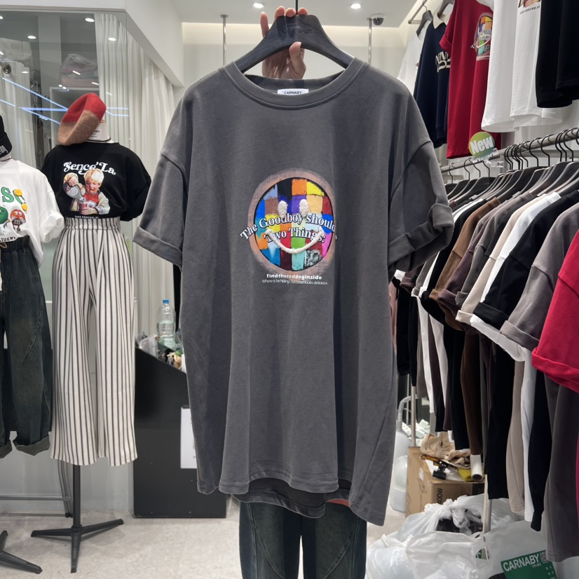 CARNABY韓國直郵東大門代購女裝新品職業真品時尚推薦熱賣T恤CARNABYT恤圖色2