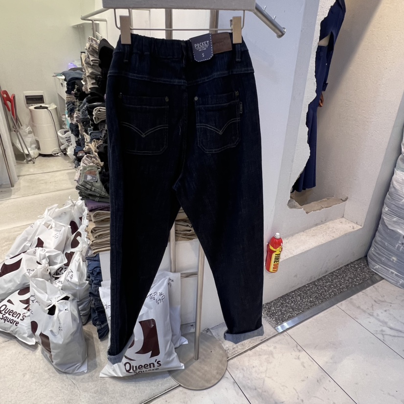 POCKET-Q韓國直郵東大門實拍女裝新品人氣推薦熱賣休閑牛仔褲POCKET-Q牛仔褲