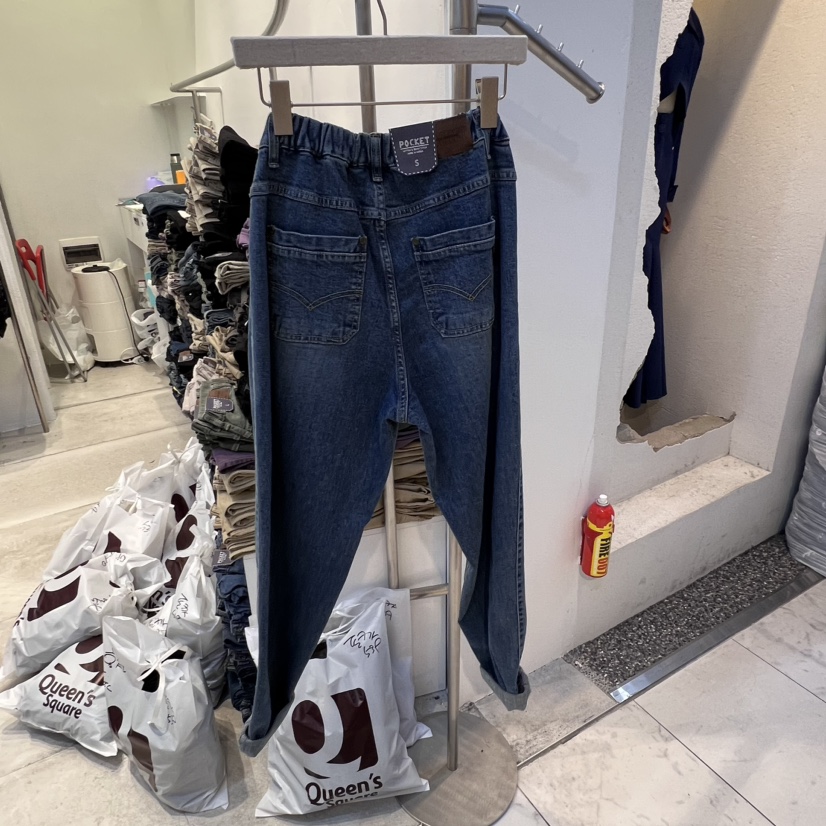 POCKET-Q韓國直郵女裝新品人氣時尚職業熱賣24秋冬牛仔褲POCKET-Q牛仔褲