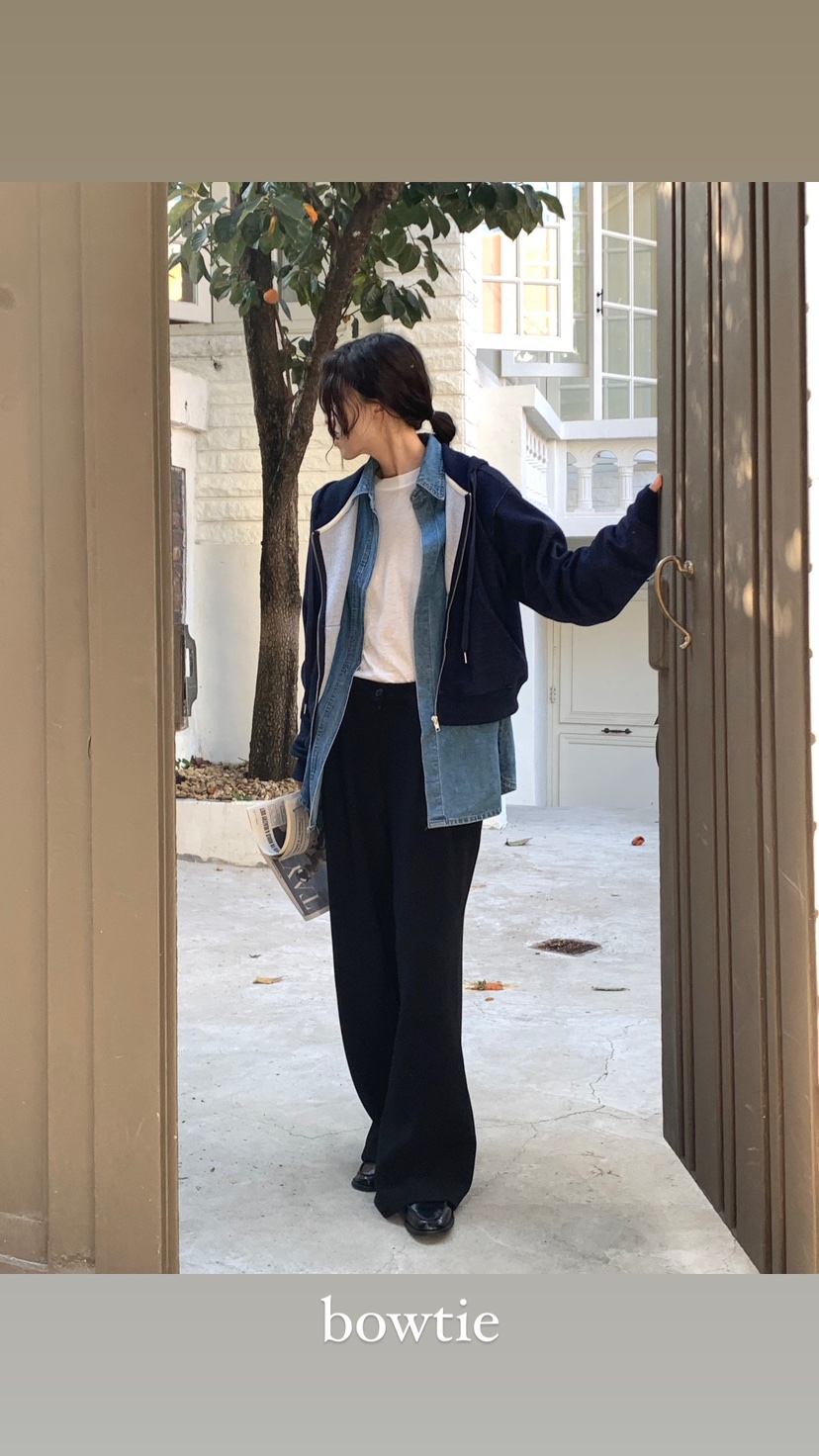 BOWTIE韓國直郵東大門代購女裝新款人氣真品職業24秋冬休閑褲GLITTER休閑褲