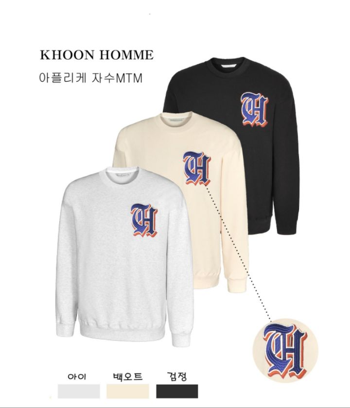 KHOON-男裝直郵韓國代購女裝新品真品時尚休閑職業衛衣刺繡KHOON-男裝衛衣