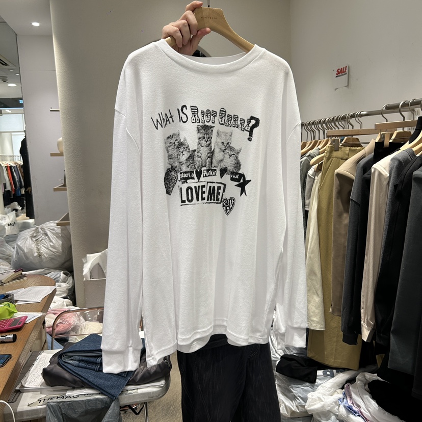 MAGNOLIA36-L韓國直郵東大門代購女裝新品人氣時尚長袖T恤MAGNOLIA36-L長袖T恤圖色2