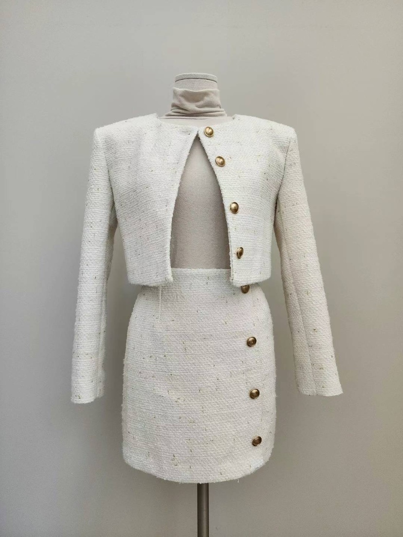 AMY COMPANY韓國直郵東大門代購女裝新品24秋冬夾克花呢MABE夾克