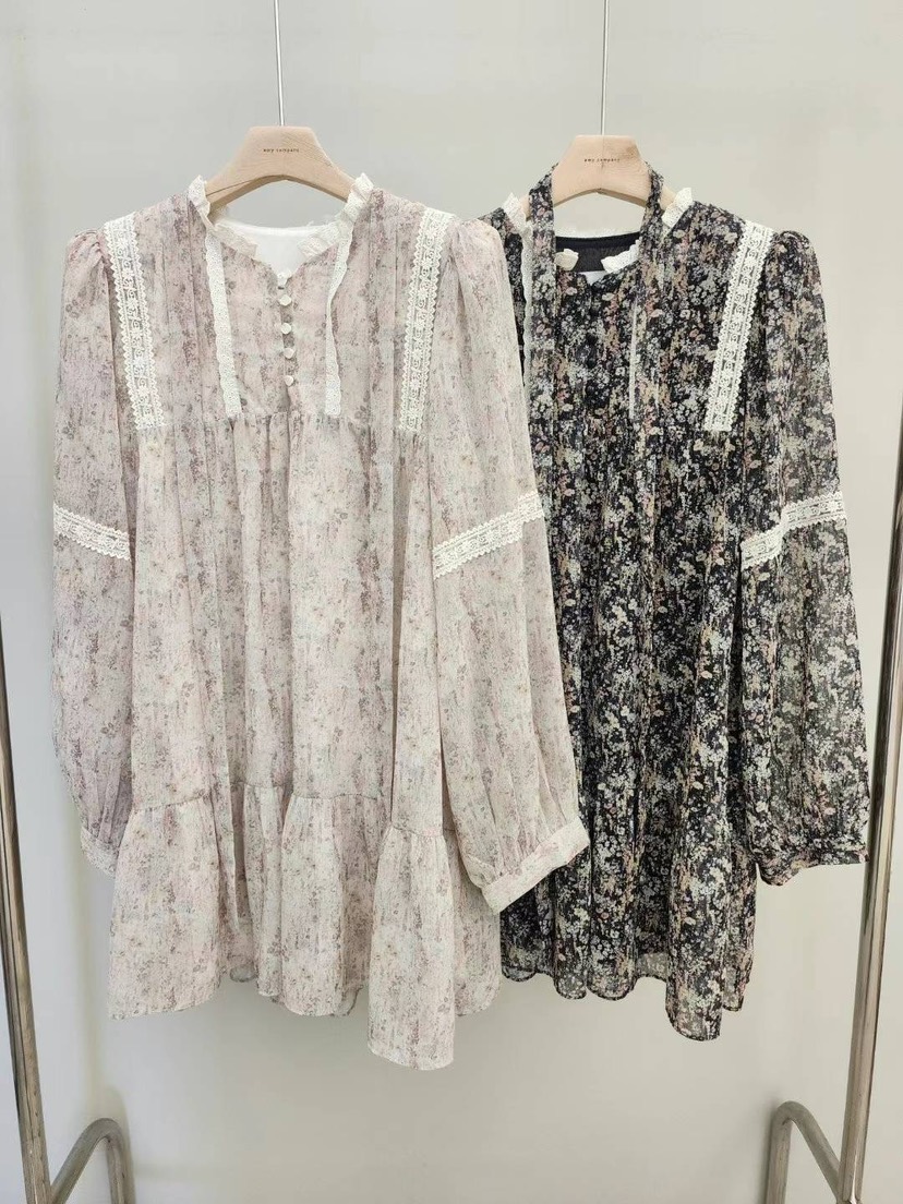 AMY COMPANY韓國直郵東大門代購女裝新品休閑職業連衣裙蕾絲MABE連衣裙