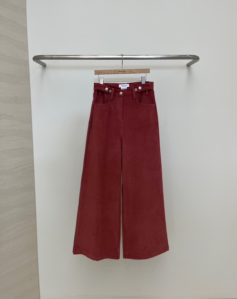 AMUSE SEOUL韓國直郵東大門代購女裝新品休閑24秋冬休閑褲加絨AMUSE SEOUL休閑褲圖色2