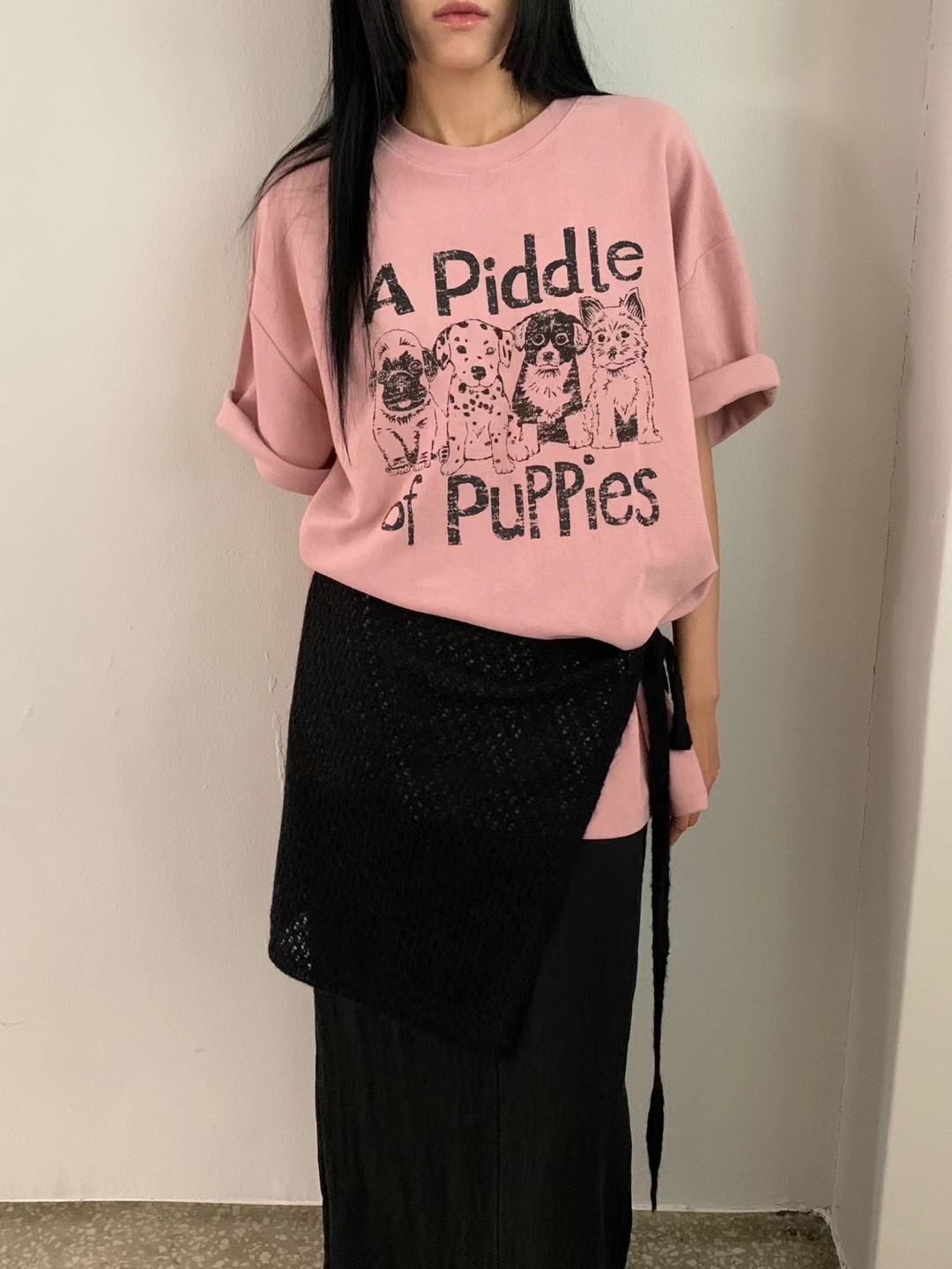 UNLESS韓國直郵女士新款休閑職業熱賣時尚推薦真品人氣24秋夏T恤UNLESST恤圖色2