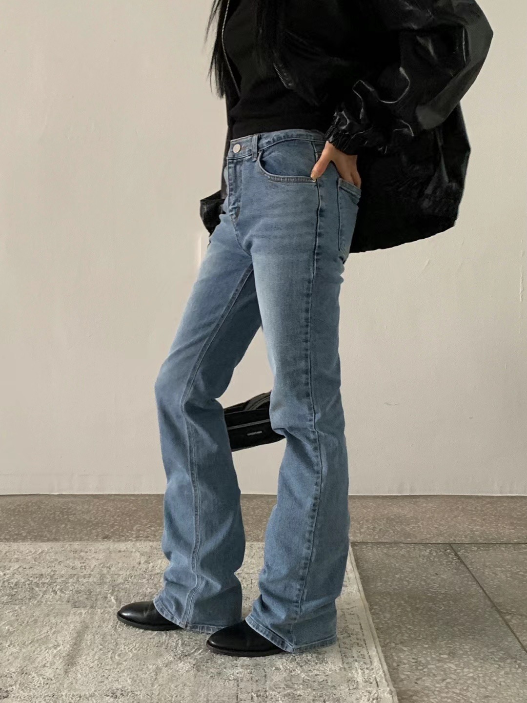 UNLESS韓國代購女士新品熱賣人氣24秋夏真品推薦時尚牛仔褲UNLESS牛仔褲