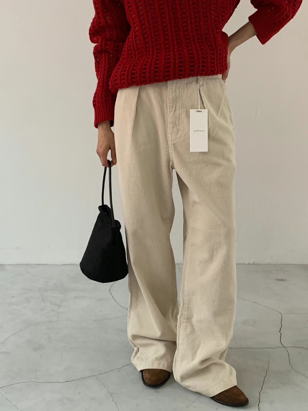 UNLESS韓國代購女裝新款熱賣24秋夏人氣職業時尚休閑牛仔褲UNLESS牛仔褲圖色2