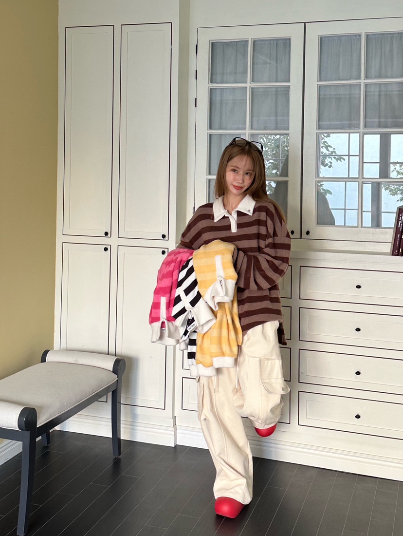 ZEROZERO東大門代購女士新款時尚24秋夏休閑真品人氣長袖T恤ZEROZERO長袖T恤