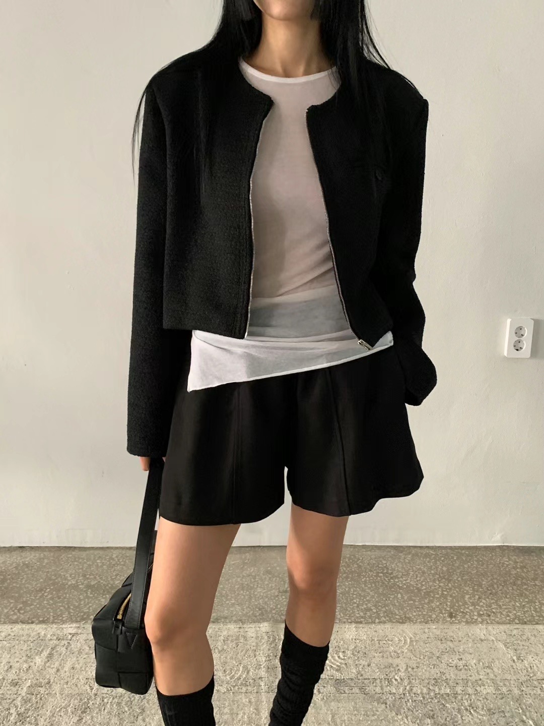 UNLESS東大門實拍女裝新款職業休閑熱賣時尚真品24秋夏夾克UNLESS夾克圖色2