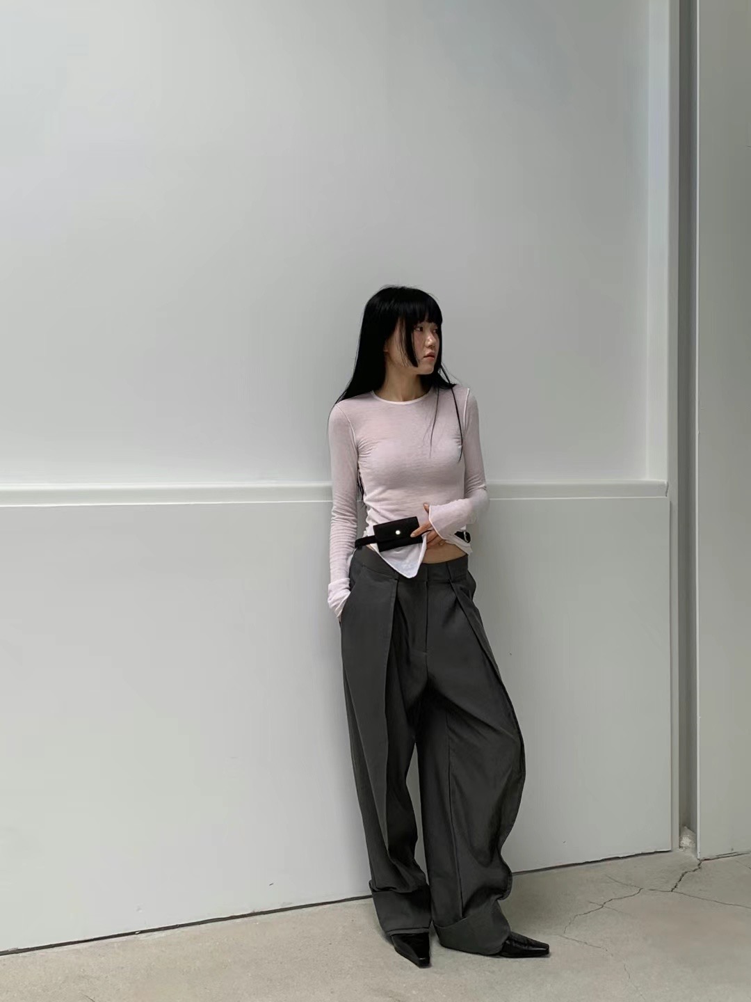UNLESS韓國代購女士新款職業人氣時尚真品熱賣24秋夏正裝褲西褲UNLESS正裝褲/西褲