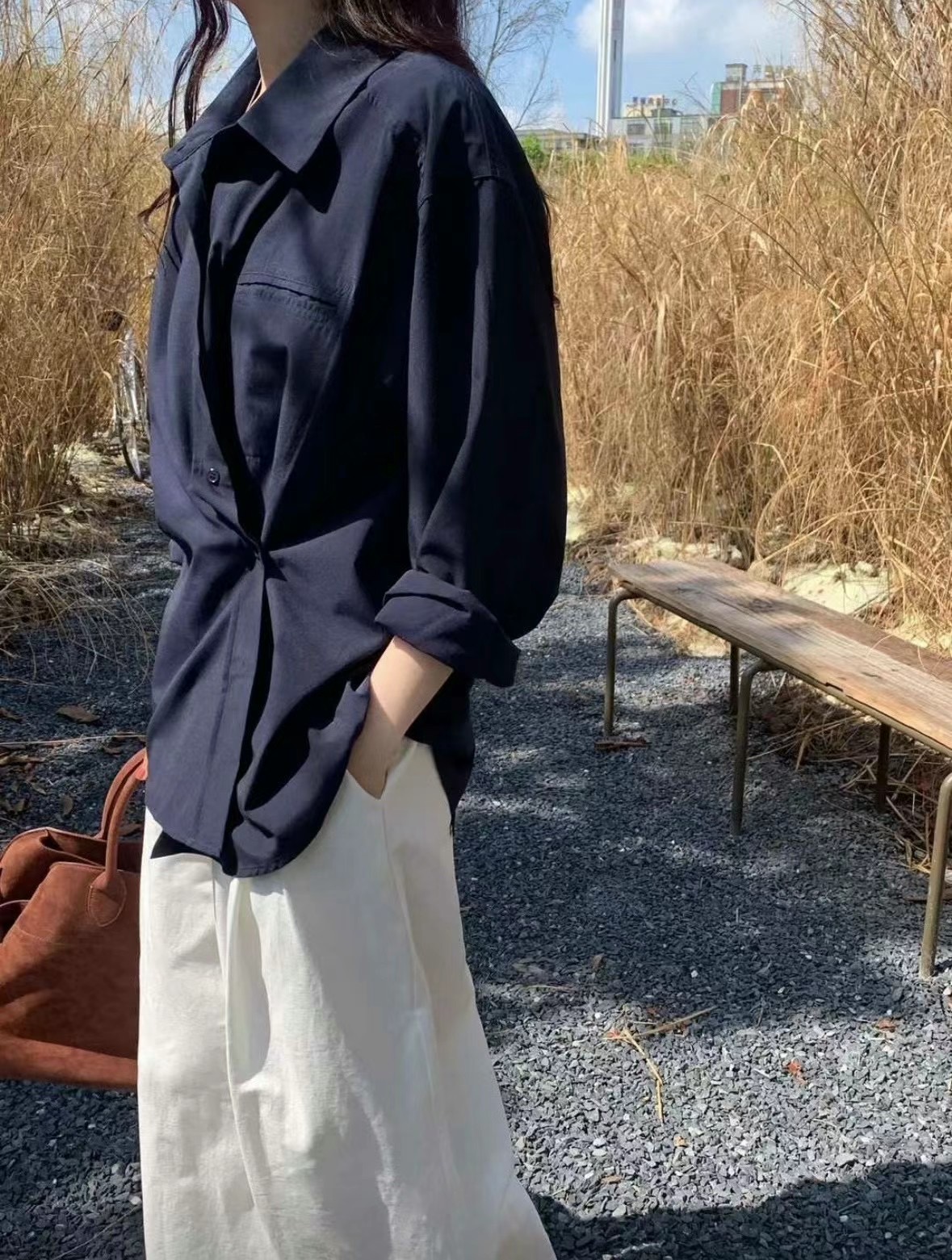 LUCKY STORE東大門代購女裝新品推薦人氣真品時尚襯衫蕾絲衫ANGE襯衫/蕾絲衫