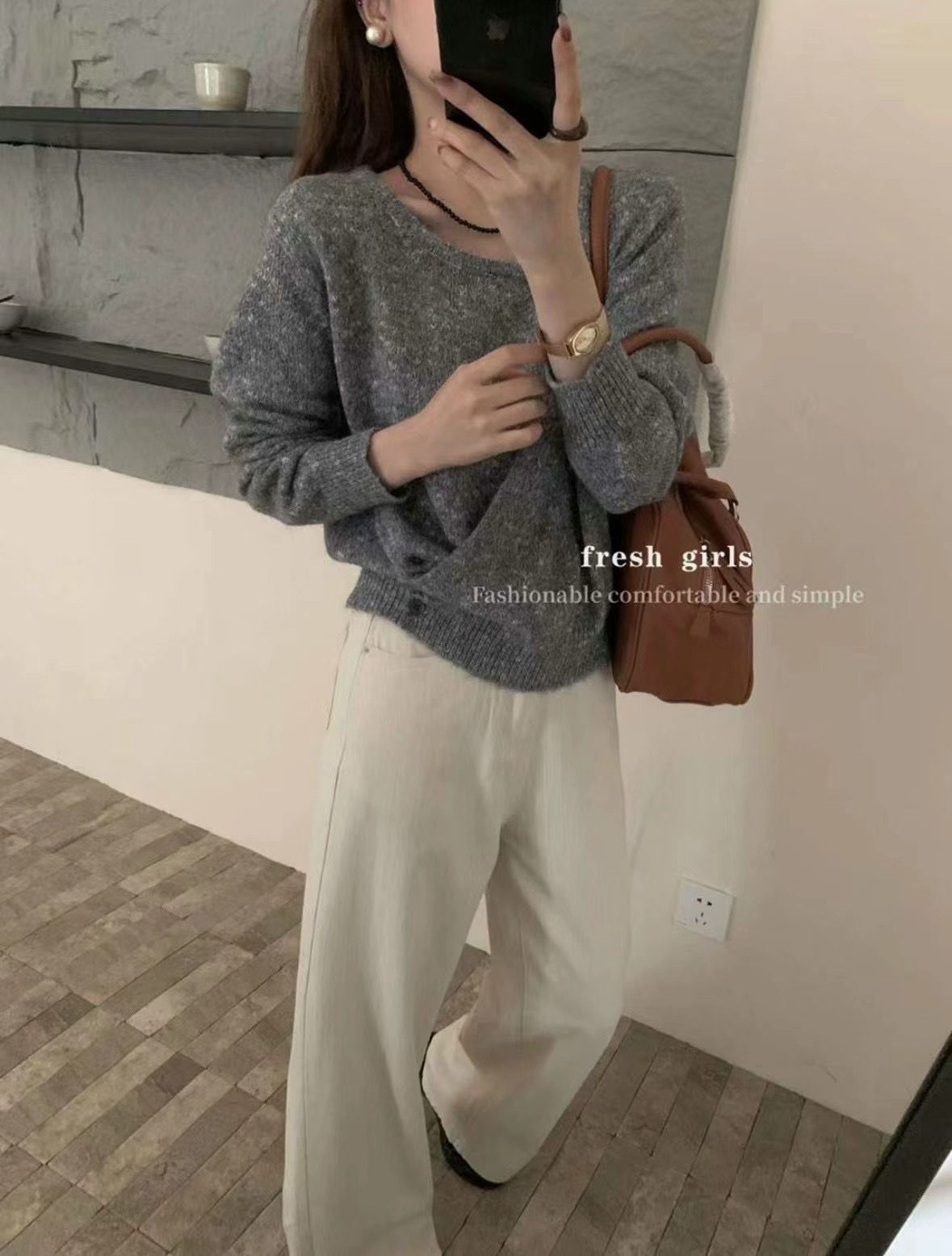 LUCKY STORE東大門代購女士新款時尚推薦人氣職業熱賣針織衫WEEK PLAN針織衫