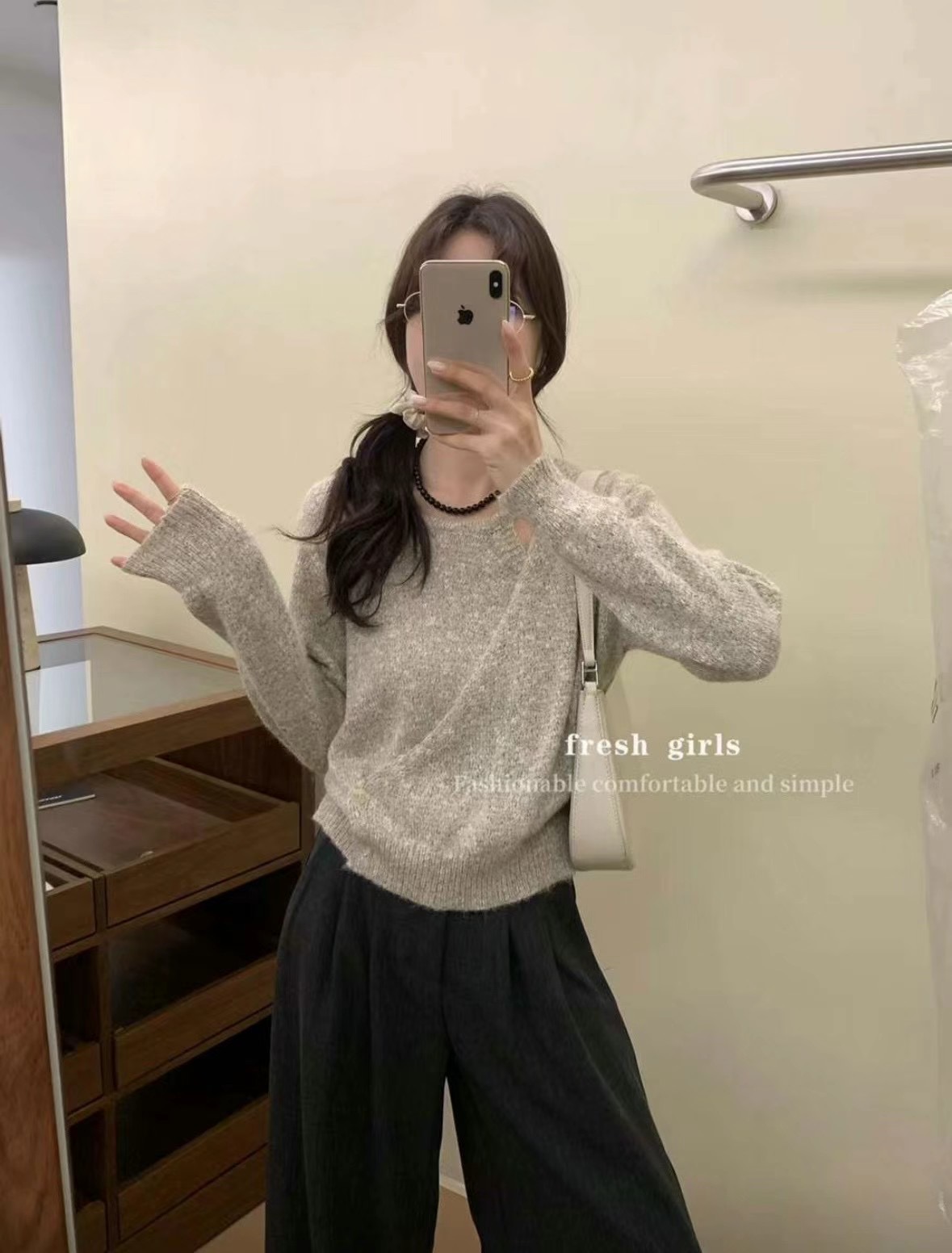 LUCKY STORE東大門代購女士新款時尚推薦人氣職業熱賣針織衫WEEK PLAN針織衫圖色1