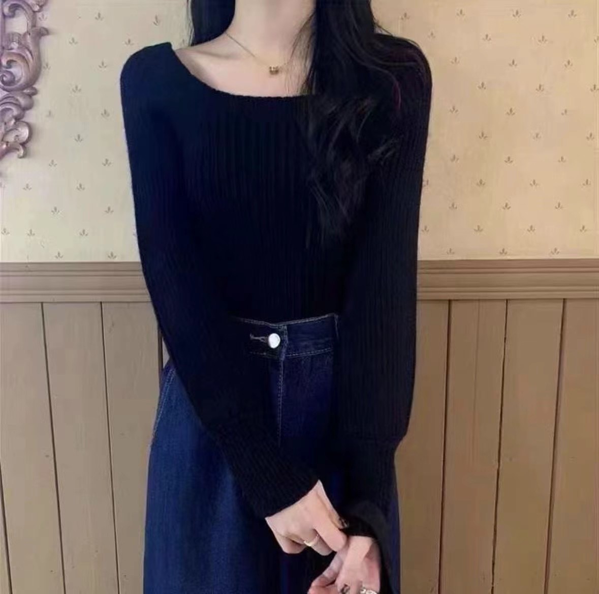 LUCKY STORE東大門直郵女裝新品推薦真品職業人氣時尚針織衫WEEK PLAN針織衫圖色5