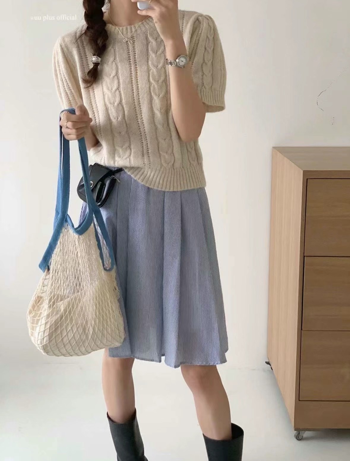 LUCKY STORE東大門實拍女裝新品真品人氣職業熱賣休閑針織衫ANGE針織衫