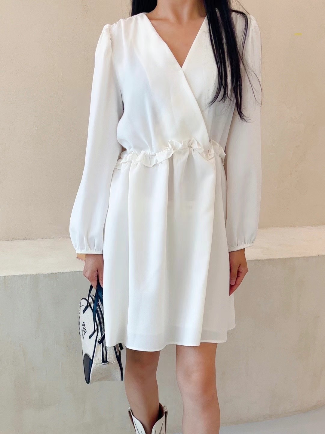 LUCKY STORE東大門代購女士新品真品推薦職業24秋夏連衣裙WEEK PLAN連衣裙圖色1