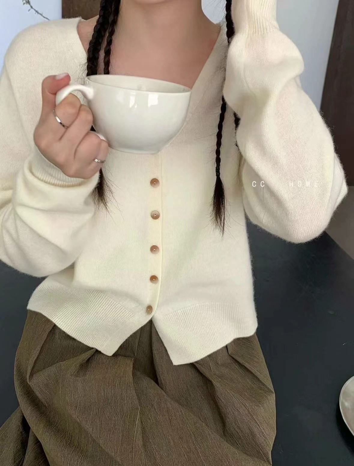 LUCKY STORE韓國直郵女裝新品職業熱賣真品休閑推薦針織衫WEEK PLAN針織衫圖色1