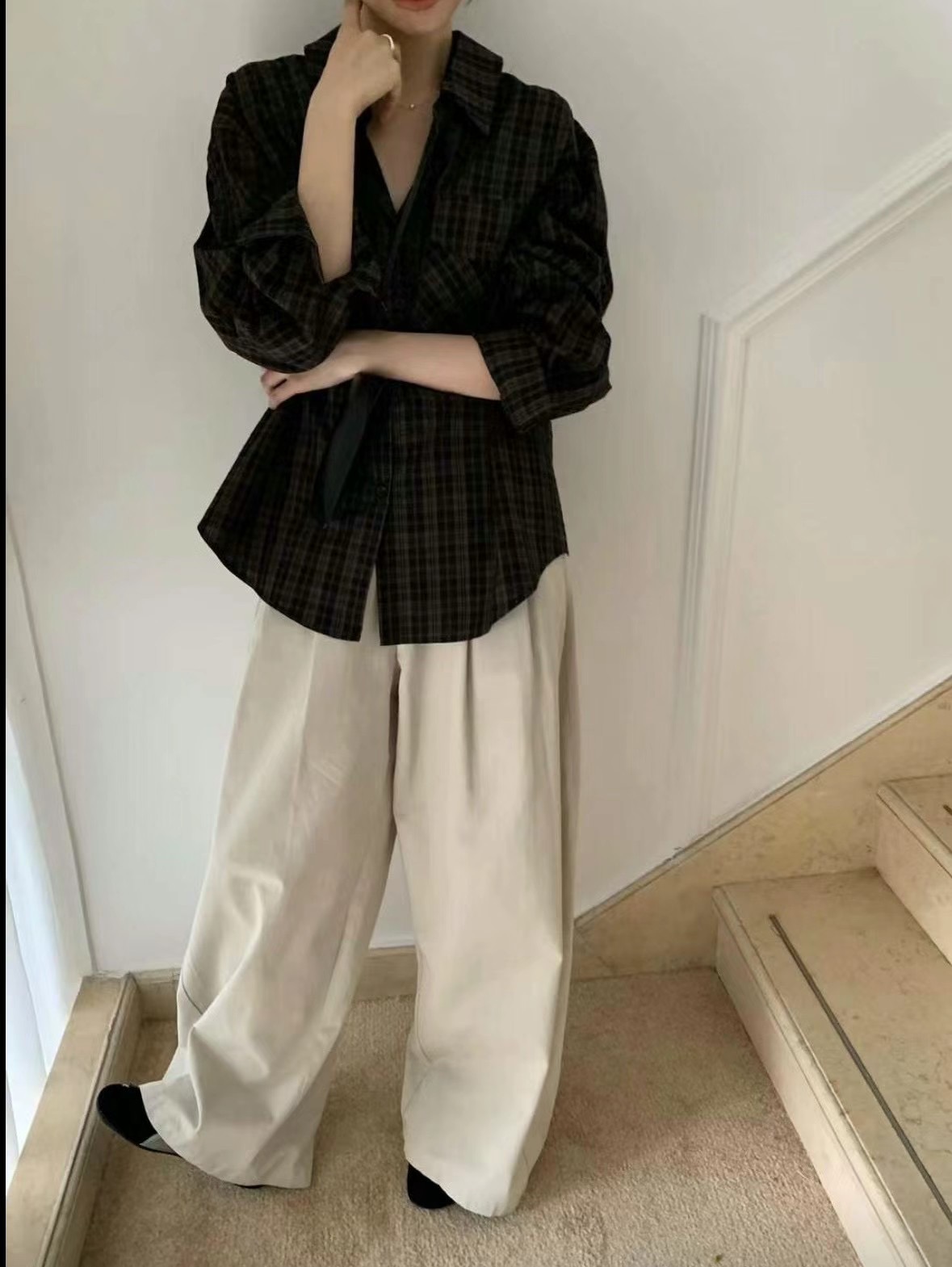 LUCKY STORE東大門直郵女士新品人氣職業時尚休閑襯衫蕾絲衫ANGE襯衫/蕾絲衫