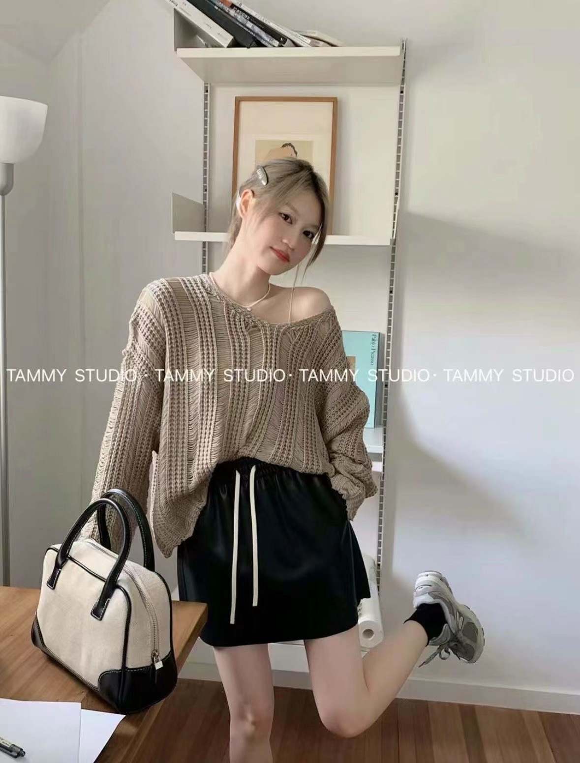 LUCKY STORE東大門代購女士新品時尚推薦人氣熱賣真品針織衫WEEK PLAN針織衫