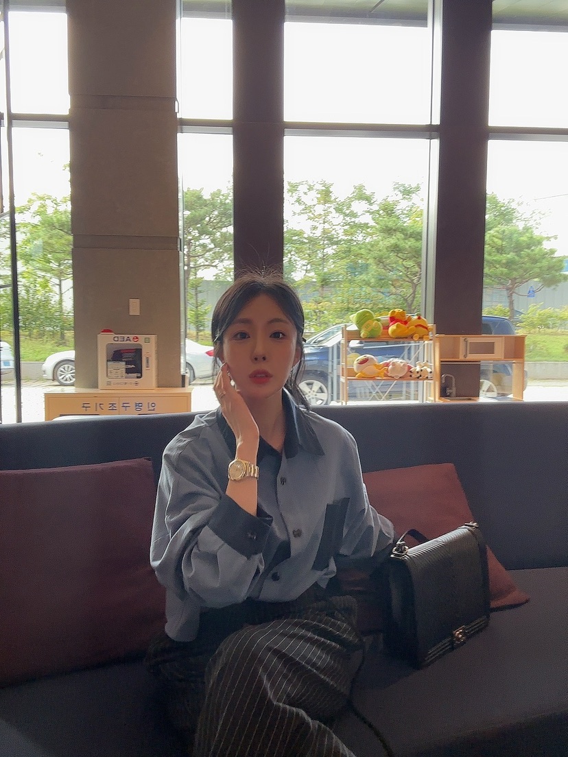 PALETTE韓國直郵東大門代購女裝新款職業24秋冬襯衫蕾絲衫短款PALETTE襯衫/蕾絲衫