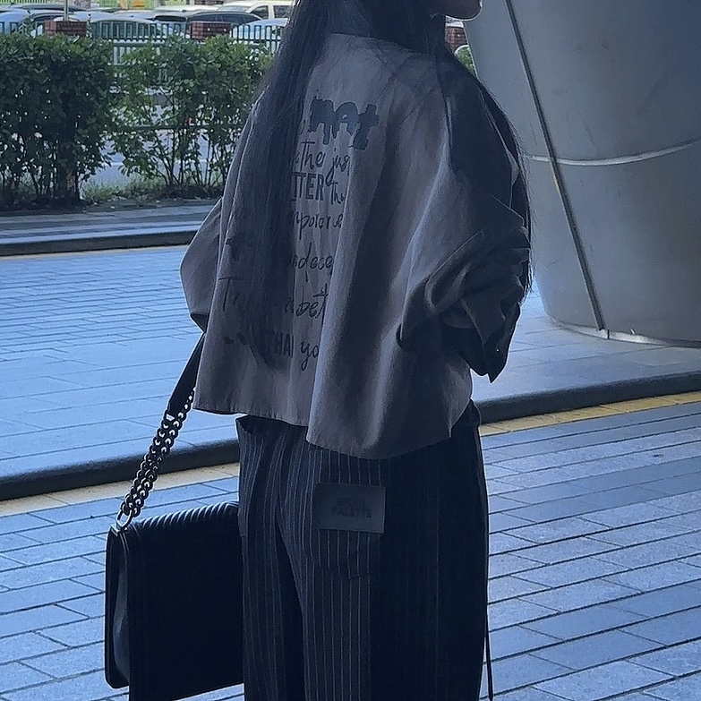PALETTE韓國直郵東大門代購女裝新款職業24秋冬襯衫蕾絲衫短款PALETTE襯衫/蕾絲衫