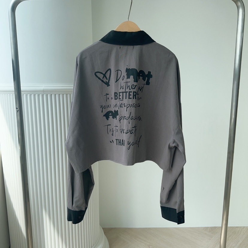 PALETTE韓國直郵東大門代購女裝新款職業24秋冬襯衫蕾絲衫短款PALETTE襯衫/蕾絲衫