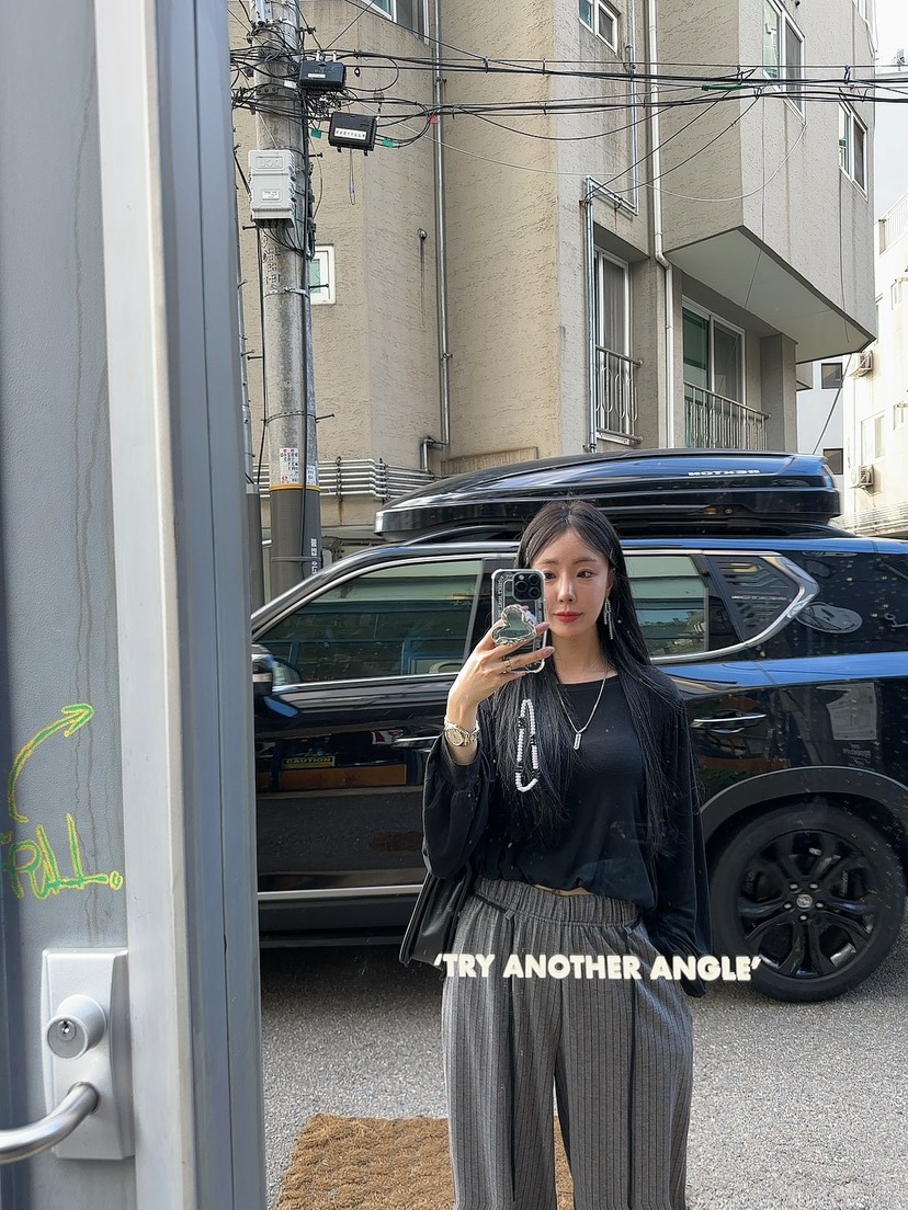 PALETTE韓國直郵女裝新品職業真品24秋冬時尚人氣長袖T恤PALETTE長袖T恤