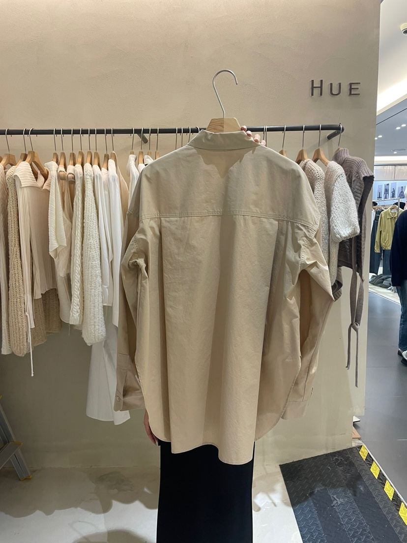 HUE韓國直郵女裝新品熱賣人氣推薦真品休閑職業24秋冬襯衫蕾絲衫ERIA/HUE襯衫/蕾絲衫