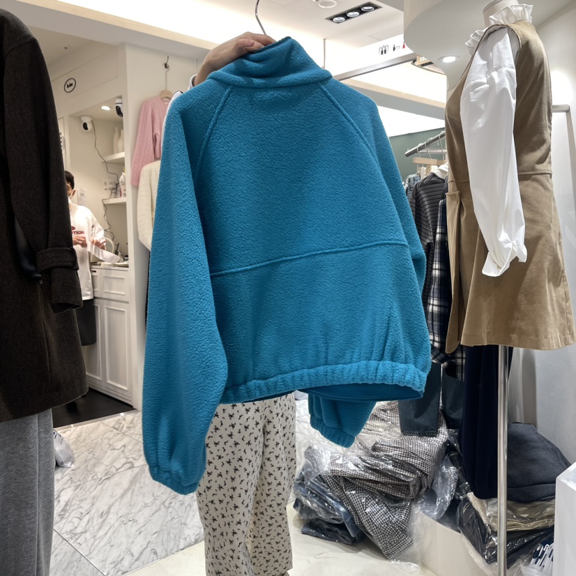 FRILL韓國直郵東大門實拍女裝新品24秋冬時尚休閑人氣衛衣絨FRILL衛衣