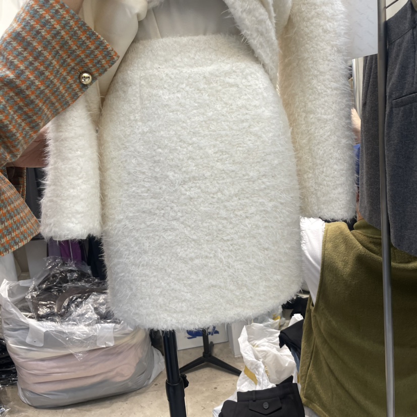 DUPLO直郵韓國代購女裝新款職業24秋冬真品人氣短裙安哥拉ORRD短裙圖色1